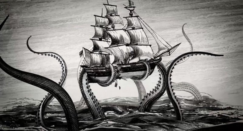 O kraken é uma lula gigantesca cercada por muitas lendas urbanas.