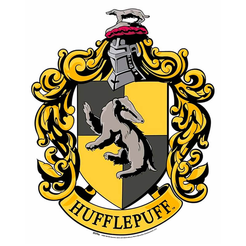 Representação do texugo no logotipo da Hufflepuff